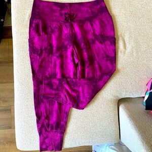 High Waisted Tie Dye Joggers XL